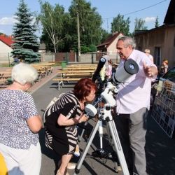 Obserwacje powierzchni Słońca - festyn w Rozdrażewie 05.06.2016