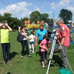 Obserwacje astronomiczne podczas festynu szkolnego w Nowej Wsi - 18.06.2017