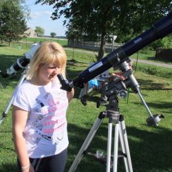 Obserwacje astronomiczne podczas festynu szkolnego w Nowej Wsi - 18.06.2017