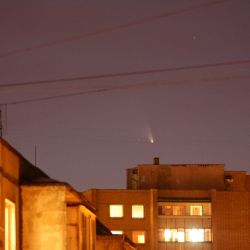 Kometa Panstarrs widziana z Obserwatorium w Wilnie - 17.03.2013 (fot. K. Cernis)