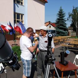 Obserwacje powierzchni Słońca - festyn w Rozdrażewie 05.06.2016